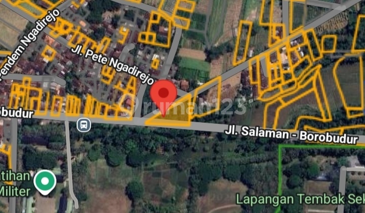Tanah Dekat Gerbang Gajah di Borobudur Salaman Raya, Jl. Sudirman, Ngadirejo, Salaman, Magelang, Jawa Tengah, Indonesia, 56162, Salaman SHM 1800.0 M²