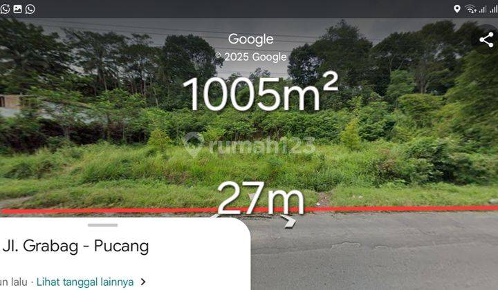 Tanah 1005m2 Hrg 5jt/m Dipinggir, Jl. Raya Grabag, Grabag, Grabag, Magelang, Jawa Tengah, Indonesia, 56196 2