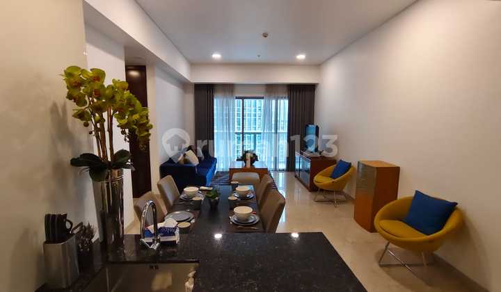 For Rent: Anandamaya Residence Apartment, 129 Sqm, Sudirman View, Central Jakarta