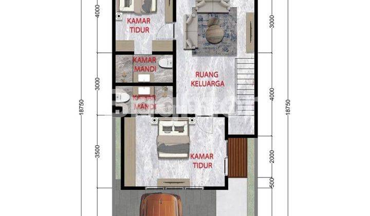 PERUMAHAN MODEREN DI DENPASAR 2LT 3KT 2