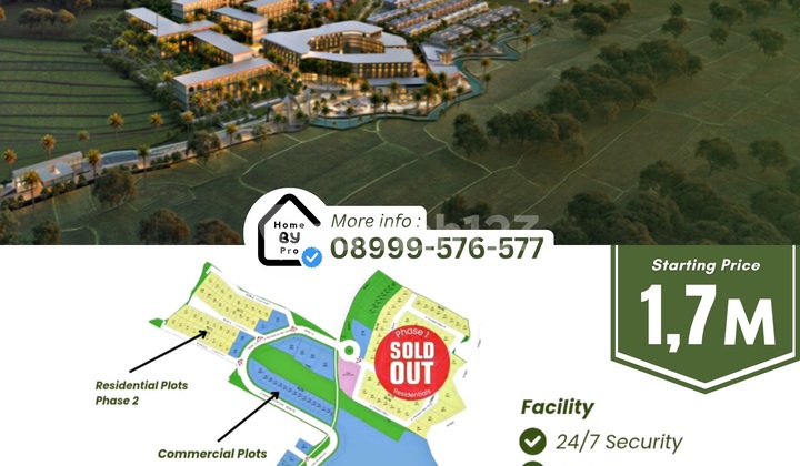 Investasi Kavling Di Kawasan Wisata Ter-favorite Di Bali. Pererenan Canggu.