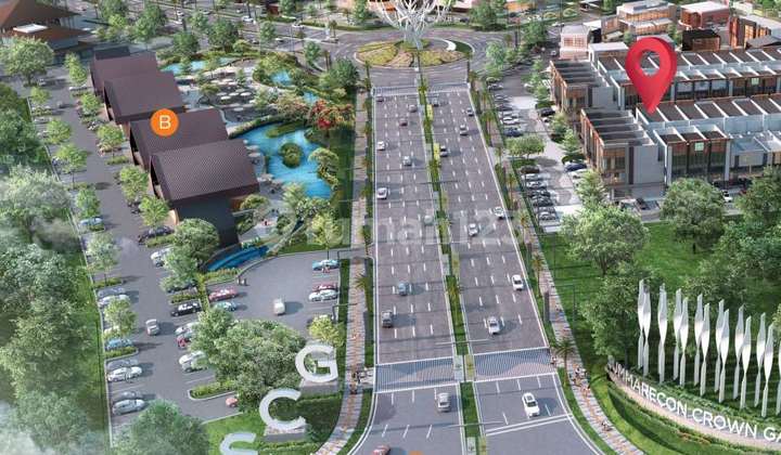 Emerald Commercial 2-Storey Shop House, Area 70M 5X14, Ready to Use, Summarecon Crown Gading 2