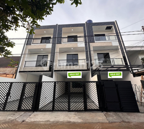 For Sale New 3-Story House in Duri Kepa, West Jakarta