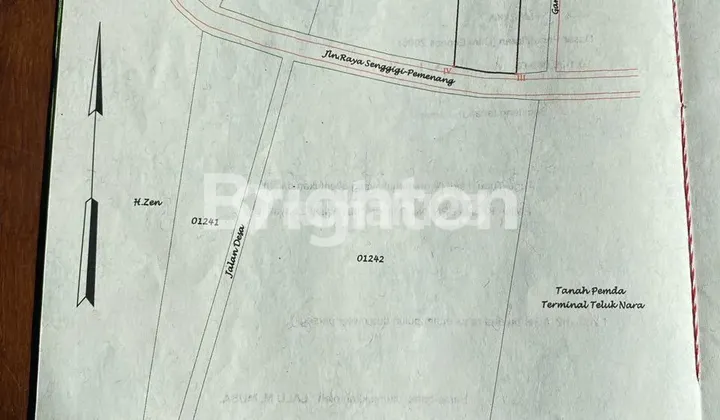 SPECIAL  TANAH DENGAN GARIS PANTAI / BEACH FRONT BEAUTIFUL SUNSET VIEW