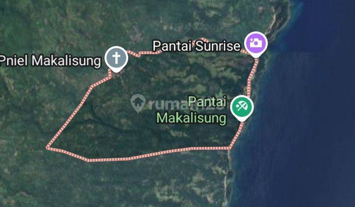 Tanah Pasir Putih Pantai Makalisung Pas Buat Area Wisata Pantai  1