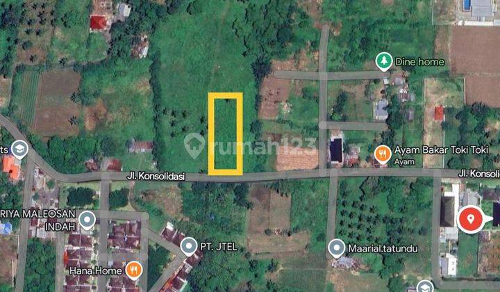 Tanah 690 m²di Jl Konsolidasi Depan Perum Griya Maleosan  1