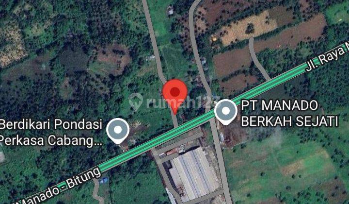 Tanah 1,3h Jl Raya Manado Bitung Depan Coca Cola Teh Sosro  2