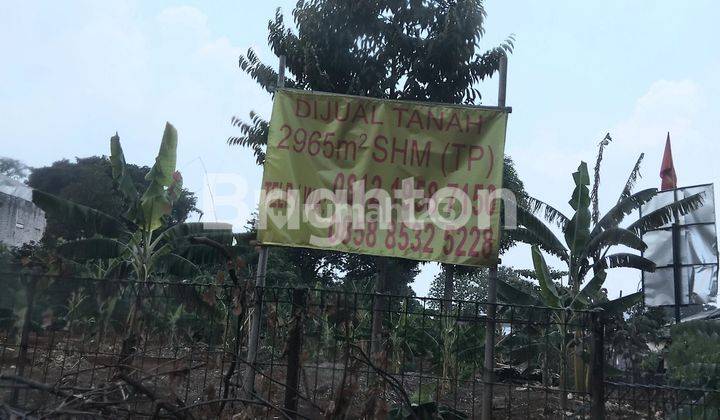 Tanah lokasi strategis di hook di jalan raya Pondok  Aren 1