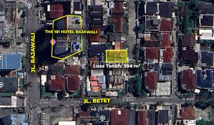 DIJUAL TANAH KAVLING LOKASI BELAKANG HOTEL 101 RAJAWALI PALEMBANG 2