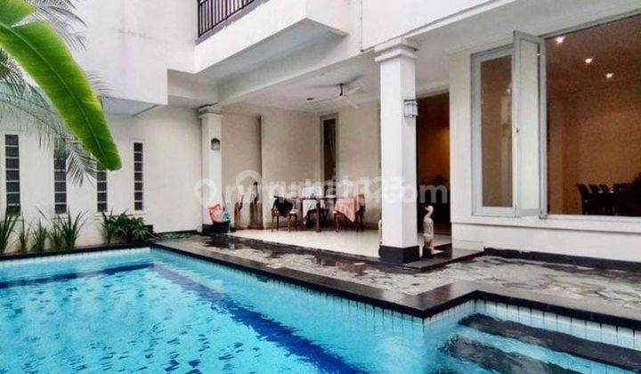 Rumah Mewah 2 Lantai Harga Murah Furnished Bebas Banjir di Kemang Jakarta Selatan 1