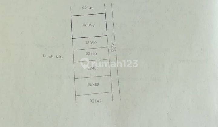 Strategic Land in Hayam Wuruk Near Renon Sedap Malam Sanur Akasoa on Jln Pakisaji Hayam Wuruk, East Denpasar SHM - Certificate of Ownership 1.5, Are of Land 2