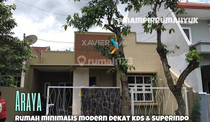 Rumah Minimalis Modern Dekat Plaza & Superindo Araya Malang 1
