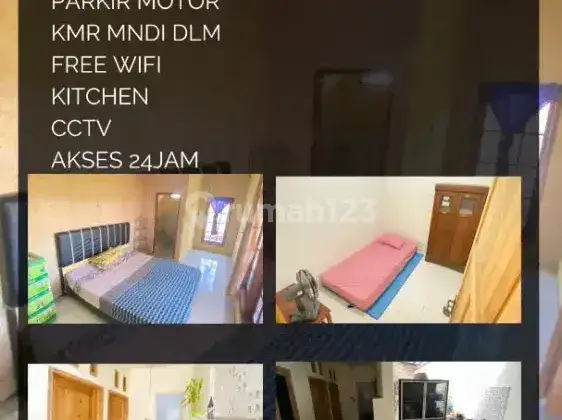 Disewakan kamar kost putri free wifi 1