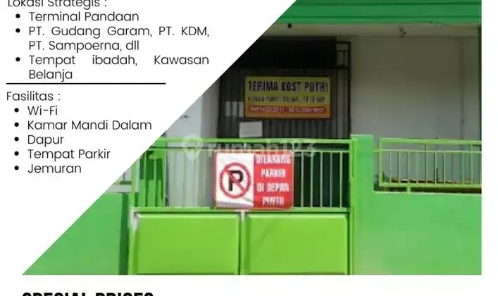 Kost Putri Free WiFi + CCTV + KM dalam Full fasilitas Pandaan 1