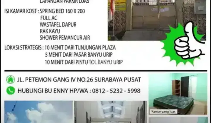 Jual kamar di Kost sederhana 2