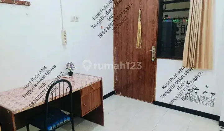 Kost Kos Putri Berdua AC Mahasiswi Ubaya Tenggilis Surabaya Timur