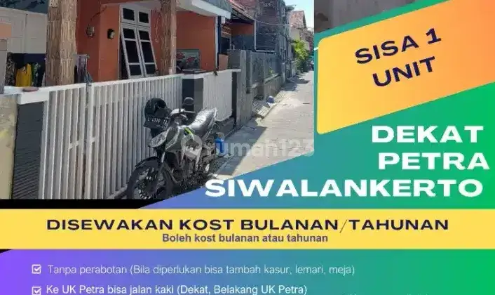 Kos Siwalankerto/Kontrakan dekat Kampus Petra Siwalankerto Surabaya 2