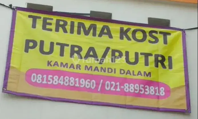 Terima Kos - Kosan Pria / Wanita Dekat Pusat Kota Bekasi 1