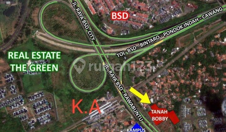 Dijual Lahan Comersial di Bsd Dekat Tol Jorr Harga 20Jt/M Harga Pasar Rp. 30Jt/M