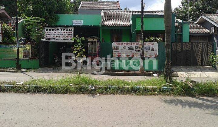 RUMAH + TOKO LOKASI PINGGIR JALAN BUMI MUTIARA 2