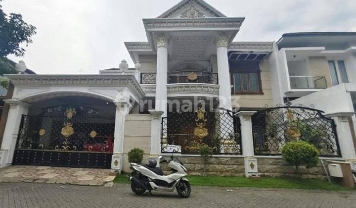 Rumah Mewah Klasik Eropa di Komp. Perumahan Kebonsari LVK Gayungan Surabaya Selatan 2