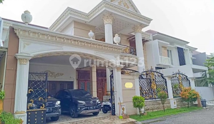 Rumah Mewah Klasik Eropa di Komp. Perumahan Kebonsari LVK Gayungan Surabaya Selatan 1