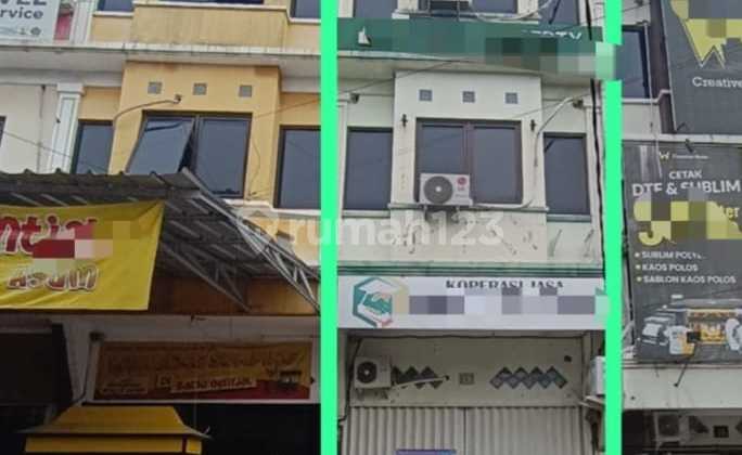 Dijual Ruko Strategis 3 Lantai Cocok Utk Usaha/Bisnis/Kantor. (Via Lelang)