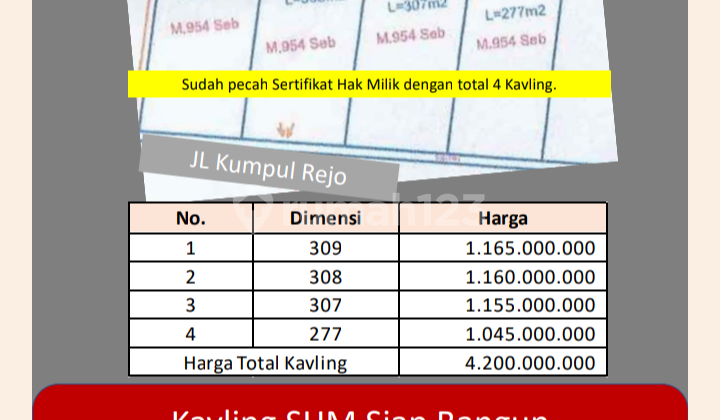 Tanah Kavling Exclusive Bonus Udara Bersih dan Sejuk di Salatiga Tanah Kavling Exclusive Bonus Udara Bersih dan Sejuk di Salatiga