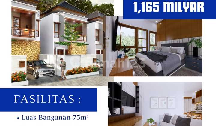 For Sale New 2-Story House 10 Minutes from Pandawa Beach