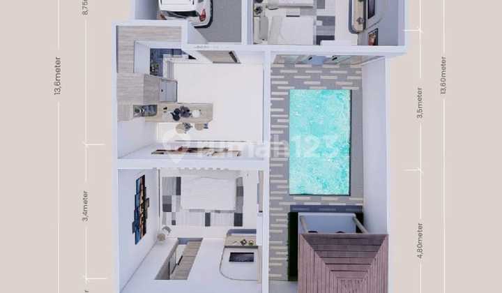 Dijual Villa Baru Private Pool Daerah Ungasan  2