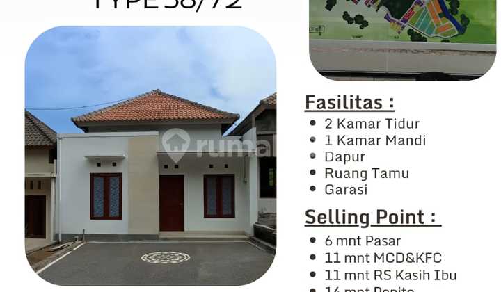 Dijual Rumah Baru 300jutaan Dekat Pusat Kota Tabanan 2