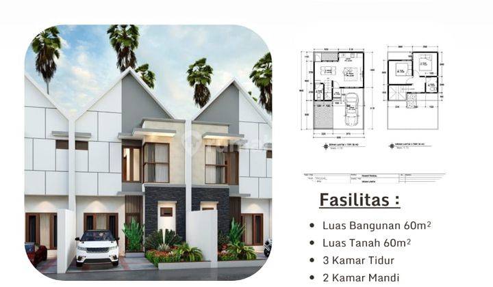 Dijual Rumah Baru 2 Lantai 3 Kamar di Denpasar Selatan 1