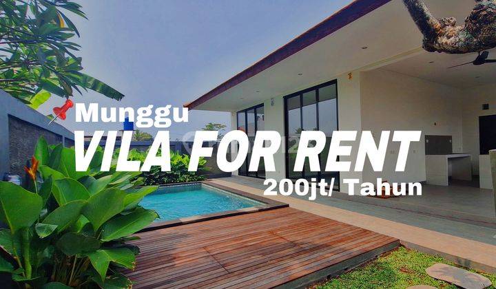 Vila For Rent 2Bed Room In Munggu Unfurnish