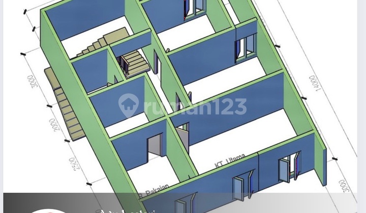 Best Deal! Rumah 2 Lantai Non-komplek Luas Bangunan 169 M²-graha Raya, Harga 1,3m Nego! 1