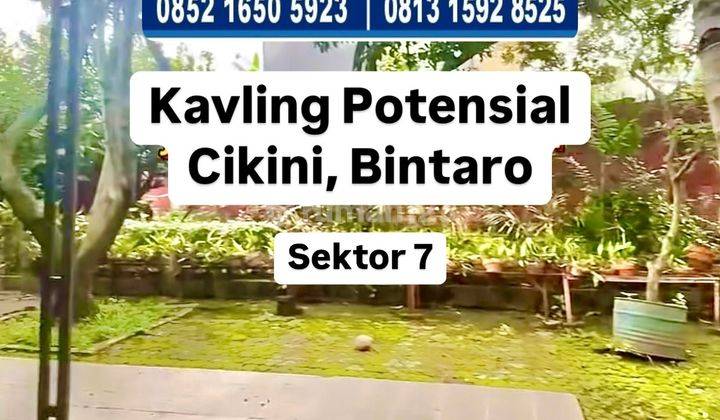 Dijual Tanah Cikini Bintaro Sektor 7 Murah Nego Tanah SHM di Bintaro 1200.0 m² 2