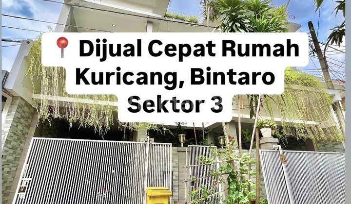 Dijual Cepat Rumah Kuricang Bintaro Sektor 33 Rumah Shm Bagus Di Bintaro Rumah SHM di Bintaro