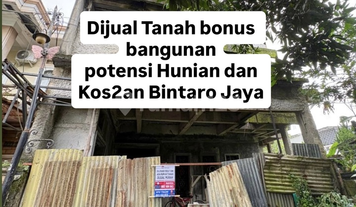 Land for Sale with Building Bonus in Graha Bintaro Jaya