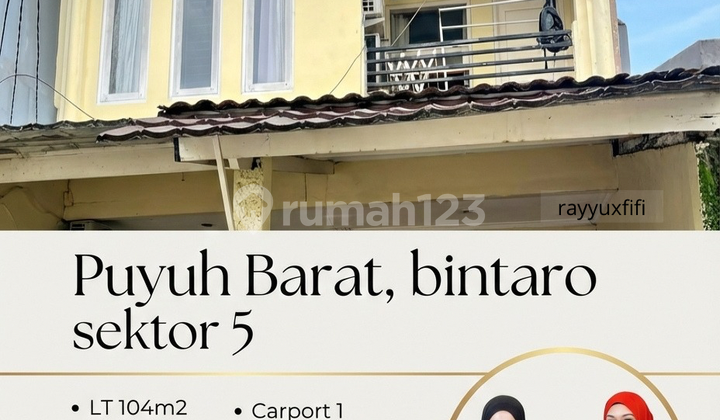 Dijual Rumah Siap Huni Puyuh Bintaro Sektor 5 Rumah Butuh Minim Renovasi SHM di Bintaro