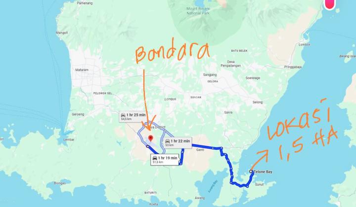 Jual Tanah Wisata Murah Pinggir Pantai Lombok, Cocok untuk Villa, Resort, Glamping, Beach Club, Cafe