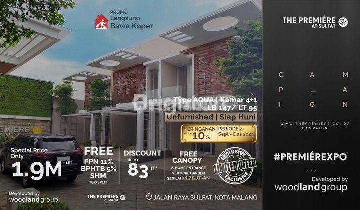 Rumah Baru di Perumahan Premier Sulfat One Cluster 1