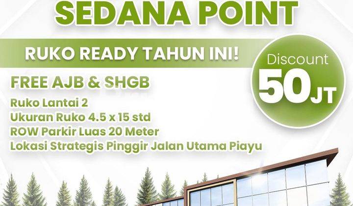 Rukosedana Point, 2 Lantai Harga Dibawah 1 M, Lokasi Di Piayu, Batam 1