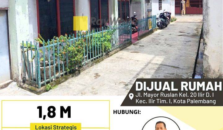 Rumah Dijual di Jalan Mayor Ruslan Palembang 1