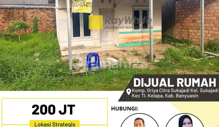 Dijual Rumah Belakang Kantor Camat Talang Kelapa 1