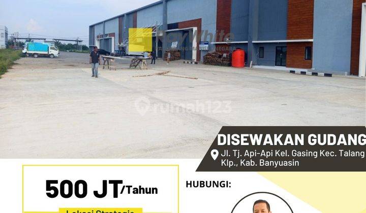 Gudang Disewakan di Desa Gasing Talang Kelapa 1