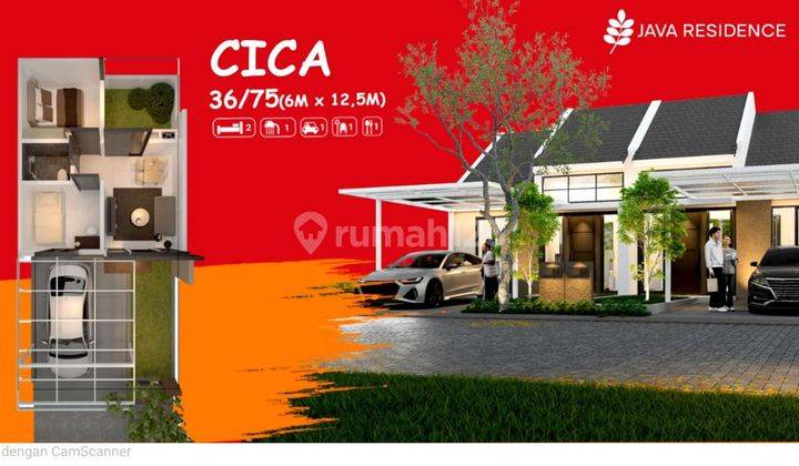 Rumah Murah Dp 0 All Biaya Rumah Unfurnished SHM - Sertifikat Hak Milik 1