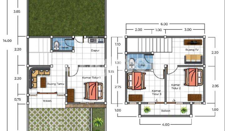 Cluster Rumah Baru 2 Lt/3 Br Shm Dp Mulai 5% Di Batuaji Tabanan  2