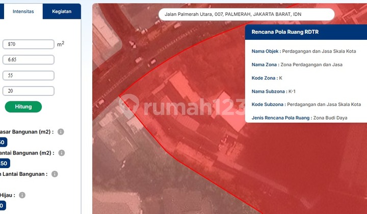 Dijual rumah komersial Palmerah jakpus 2
