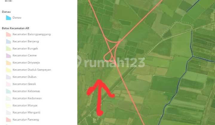 Land in Gresik Industrial Estate, East Java. Land Area 19.386m²