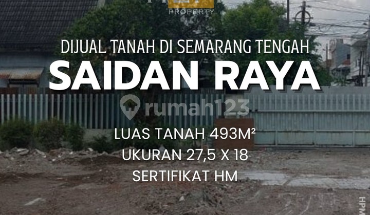 Dijual Tanah di Saidan Raya Semarang Tengah 1