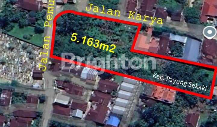 Tanah Hook Strategis 5163m2 Tengah Kota Di Pemudi Pekanbaru